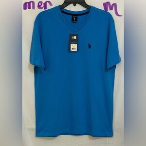 U.S. Polo Assn. Men's Teal V-Neck Tee